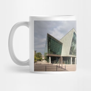 Germany; Darmstadt; Hesse; Glass construction; Convention center; Darmstadtium Mug